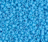 DB0755 11/0 Matte Opaque Turquoise Blue Miyuki Delica