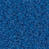 Matte Transparent Capri Blue Miyuki Delica 11/0 DB0768
