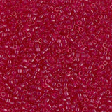 Dyed Semi-Frosted Transparent Scarlet Miyuki Delica 11/0 DB0775