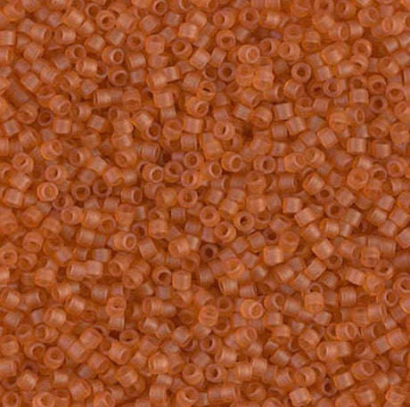  Dyed Semi-Frosted Transparent Topaz Miyuki Delica 11/0 DB0777