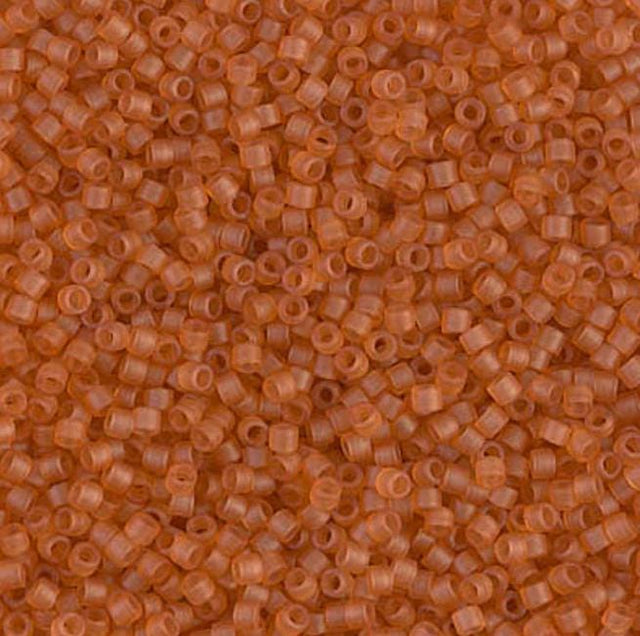  Dyed Semi-Frosted Transparent Topaz Miyuki Delica 11/0 DB0777