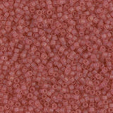 Dyed Semi-Frosted Transparent Dark Rose Miyuki Delica 11/0 DB0778