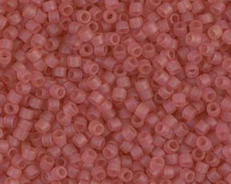 DB0778 11/0 Dyed Semi-Frosted Transparent Dark Rose Miyuki Delica