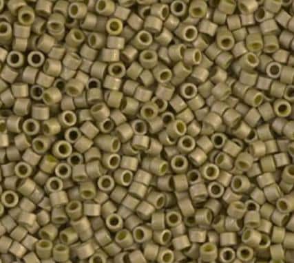 DB0371 11/0 Matte Opaque Golden Olive Luster Miyuki Delica