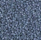 DB0376 11/0 Matte Metallic Steel Blue Luster Miyuki Delica