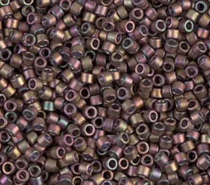 DB0380 11/0 Matte Metallic Khaki Iris Miyuki Delica