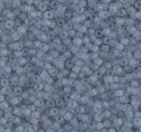 DB0381 11/0 Matte Transparent Shadow Gray Luster Miyuki Delica
