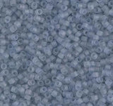 DB0381 11/0 Matte Transparent Shadow Gray Luster Miyuki Delica
