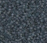 DB0387 11/0 Matte Transparent Montana Luster Miyuki Delica