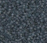 DB0387-1 11/0 Matte Transparent Montana Luster Miyuki Delica