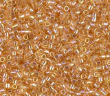 DB0100 11/0 Transparent Light Topaz AB Miyuki Delica