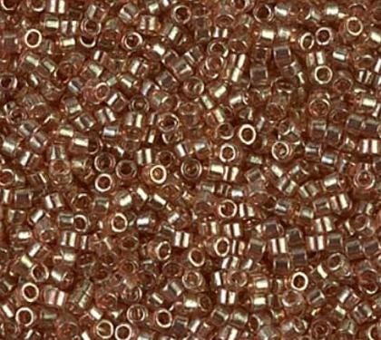 DB0102 11/0 Peach Topaz Gold Luster Miyuki Delica