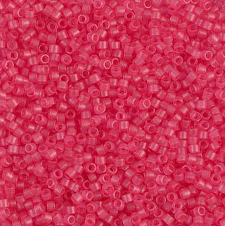 Dyed Semi-Frosted Transparent Bubble Gum Pink Miyuki Delica 11/0 DB0780
