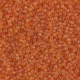 Dyed Semi-Frosted Transparent Amber Miyuki Delica 11/0 DB0781