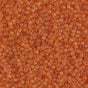 Dyed Semi-Frosted Transparent Amber Miyuki Delica 11/0 DB0781