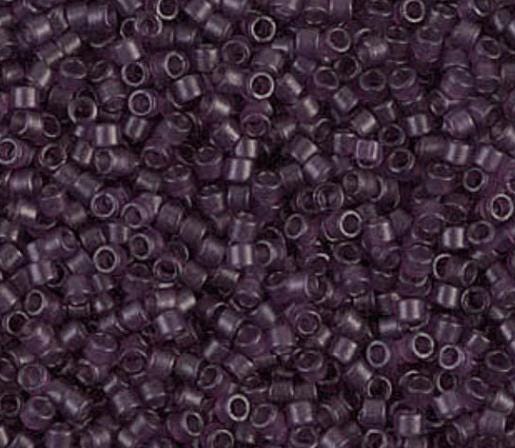 DB0782 11/0 Dyed Semi-Frosted Transparent Plum Miyuki Delica