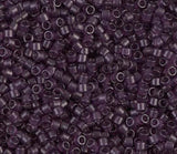 DB0782 11/0 Dyed Semi-Frosted Transparent Plum Miyuki Delica