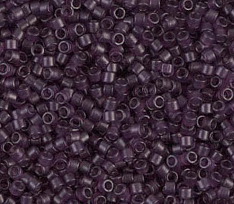 DB0782 11/0 Dyed Semi-Frosted Transparent Plum Miyuki Delica