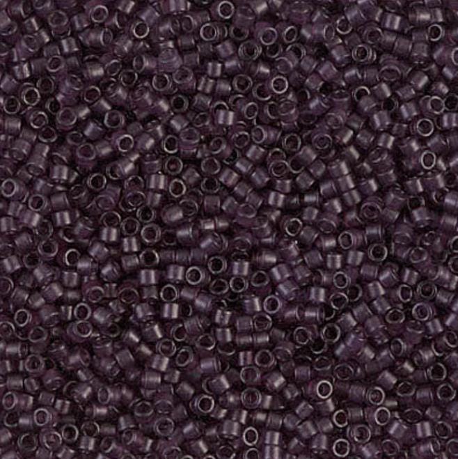 Dyed Semi-Frosted Trnsprnt Dk Smoke Amethyst Miyuki Delica 11/0 DB0784