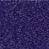 Dyed Semi-Frosted Transparent Cobalt Miyuki Delica 11/0 DB0785
