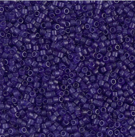 Dyed Semi-Frosted Transparent Cobalt Miyuki Delica 11/0 DB0785