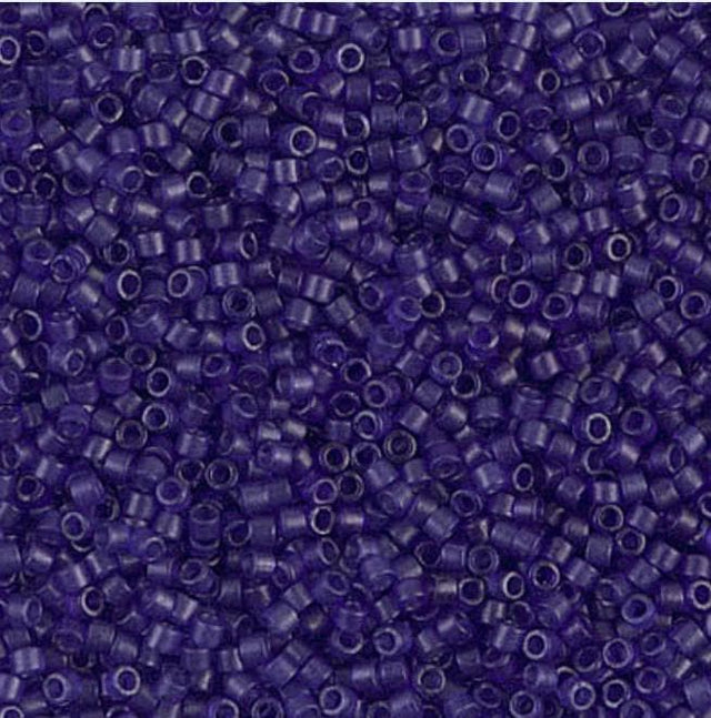 Dyed Semi-Frosted Transparent Cobalt Miyuki Delica 11/0 DB0785