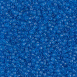 Dyed Semi-Frosted Transparent Capri Blue Miyuki Delica 11/0 DB0787