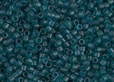 DB0788 11/0 Dyed Semi-Frosted Transparent Dark Teal Miyuki Delica