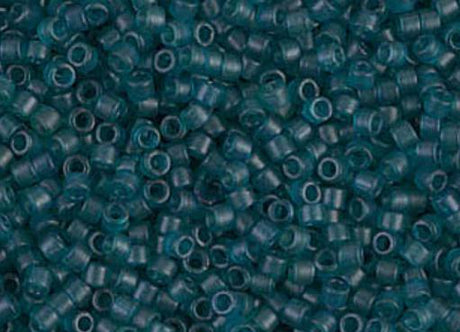 DB0788 11/0 Dyed Semi-Frosted Transparent Dark Teal Miyuki Delica
