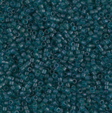 Dyed Semi-Frosted Transparent Dark Teal Miyuki Delica 11/0 DB0788