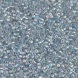 Transparent Lt Marine Blue Gold Luster Miyuki Delica DB0110 11/0