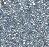 DB0110 11/0 Transparent Lt Marine Blue Gold Luster Miyuki Delica