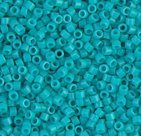 DB0793 11/0 Dyed Semi-Frosted Opaque Turquoise Green Miyuki Delica