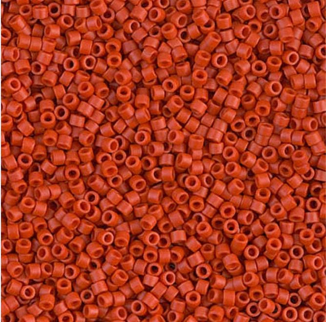 Dyed Semi-Frosted Opaque Cinnabar Miyuki Delica 11/0 DB0795