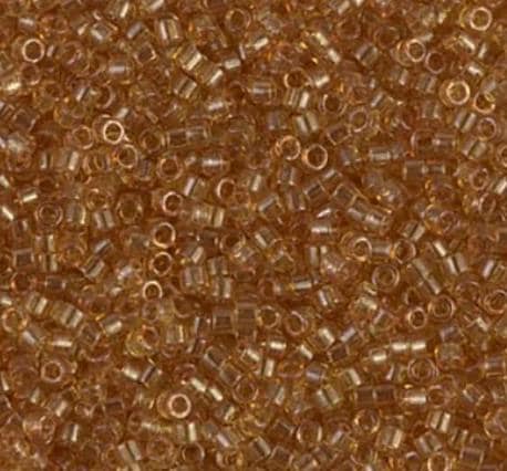 DB0118 11/0 Transparent Saffron Luster Miyuki Delica
