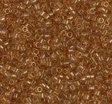 DB0118 11/0 Transparent Saffron Luster Miyuki Delica
