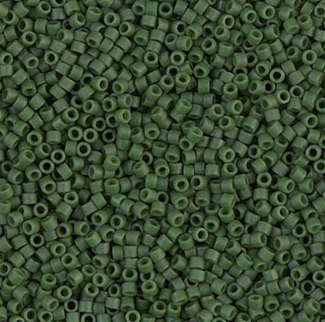 Dyed Semi-Frosted Opaque Jade Green Miyuki Delica 11/0 DB0797