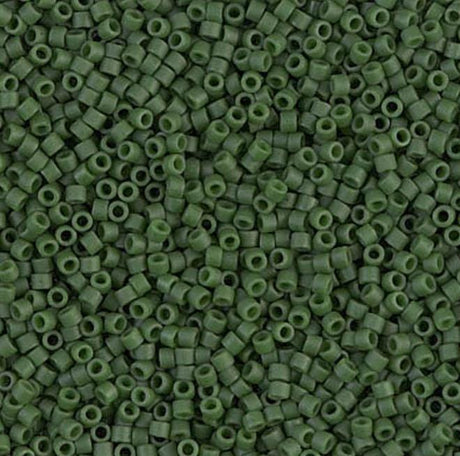 Dyed Semi-Frosted Opaque Jade Green Miyuki Delica 11/0 DB0797