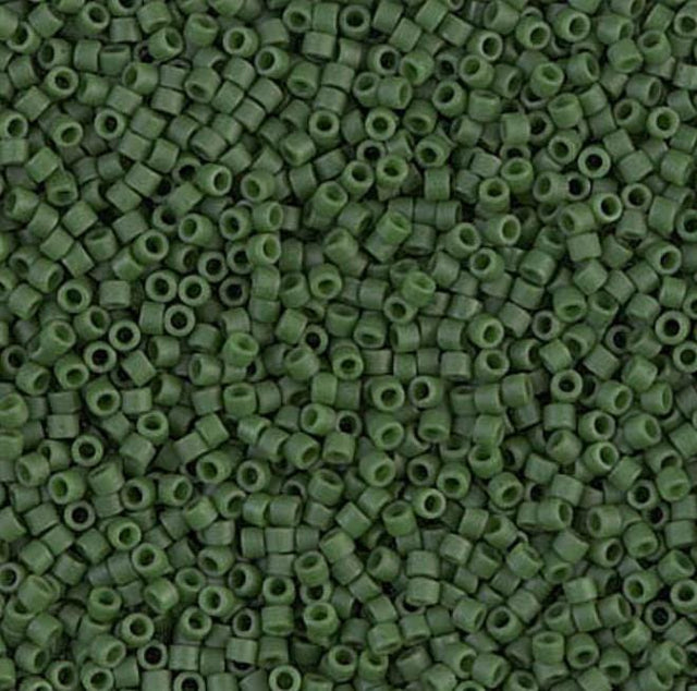 Dyed Semi-Frosted Opaque Jade Green Miyuki Delica 11/0 DB0797