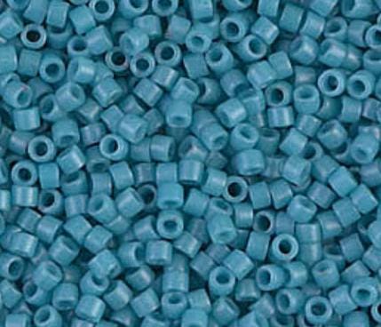 DB0798 11/0 Dyed Semi-Frosted Opaque Capri Blue Miyuki Delica