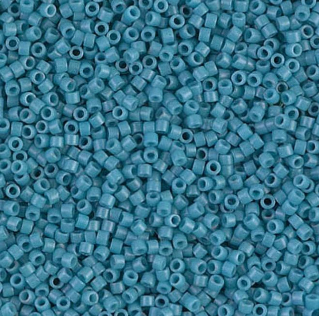 Dyed Semi-Frosted Opaque Capri Blue Miyuki Delica 11/0 DB0798