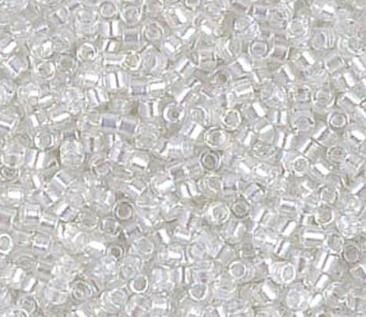 DB1671 11/0 Pearl Lined Crystal AB Miyuki Delica