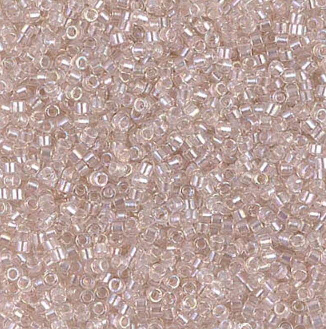 Pearl Lined Transparent Blush AB Miyuki Delica 11/0 DB1674