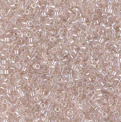 Pearl Lined Transparent Blush AB Miyuki Delica 11/0 DB1674