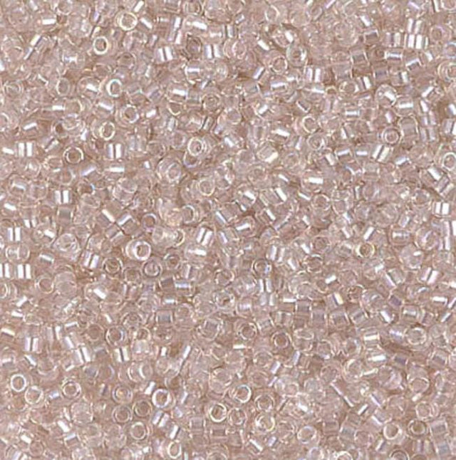Pearl Lined Transparent Blush AB Miyuki Delica 11/0 DB1674