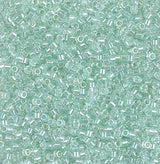 DB1675 11/0 Pearl Lined Transparent Pale Green Mist AB Miyuki Delica