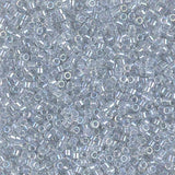 Pearl Lined Transparent Pale Gray AB Miyuki Delica 11/0 DB1677
