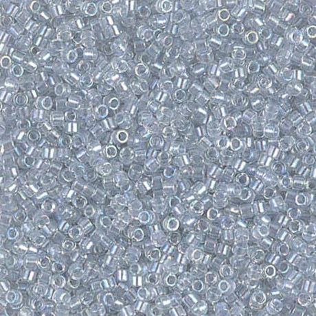 Pearl Lined Transparent Pale Gray AB Miyuki Delica 11/0 DB1677