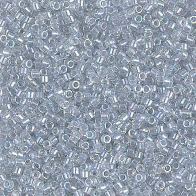 Pearl Lined Transparent Pale Gray AB Miyuki Delica 11/0 DB1677