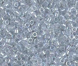 DB1677 11/0 Pearl Lined Transparent Pale Gray AB Miyuki Delica